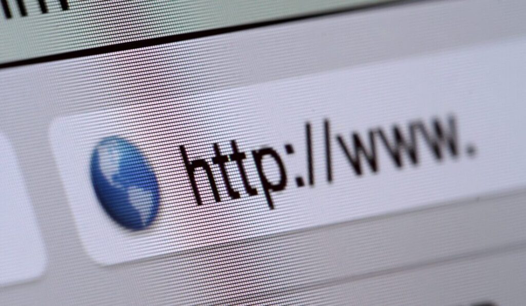Avoid domain name trademark infringement: Search bar with the text: "http://www." 