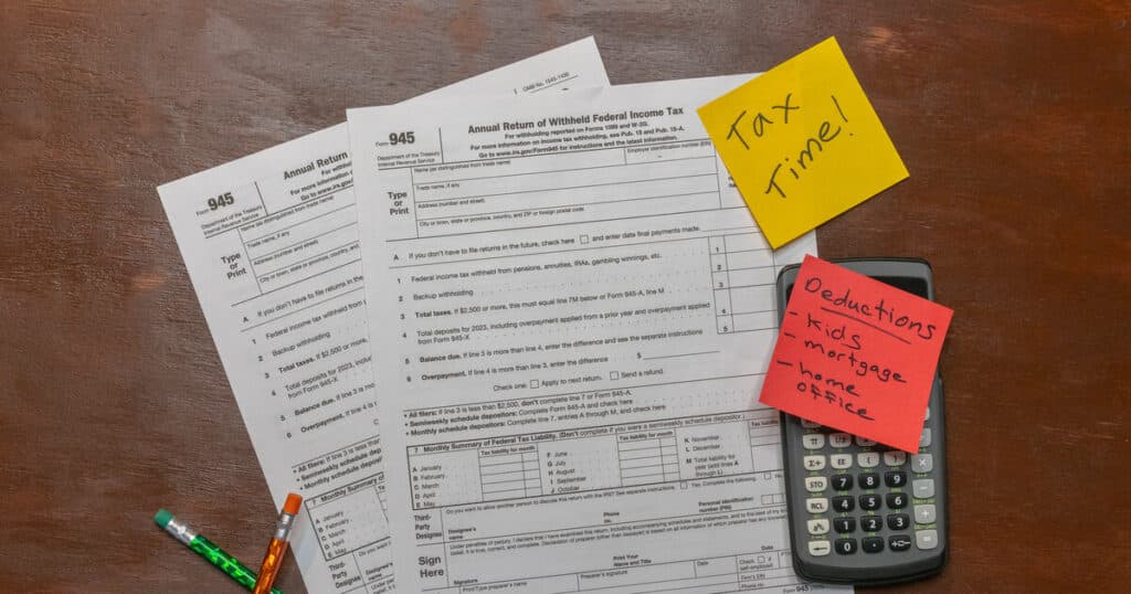 Tax forms are reminders that the tax benefit of charitable donations is significant.